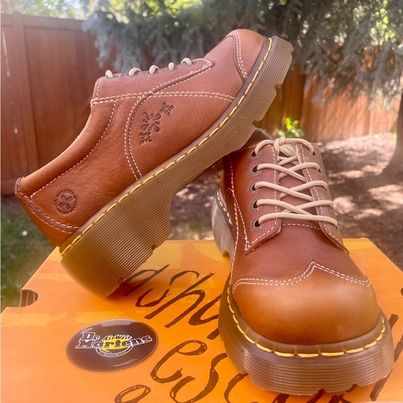 Rare Dead-stock Dr. Martens #12280 Vintage Floral Splat Wingtip Oxfords 8-8.5 - Picture 4 of 15